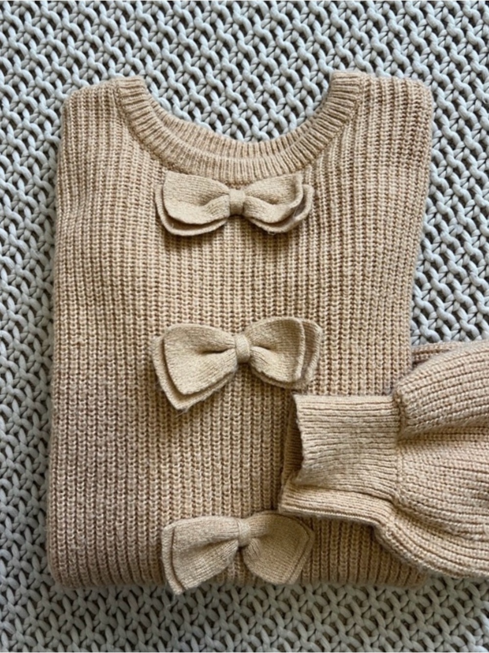 Janie & Jack bow sweater
